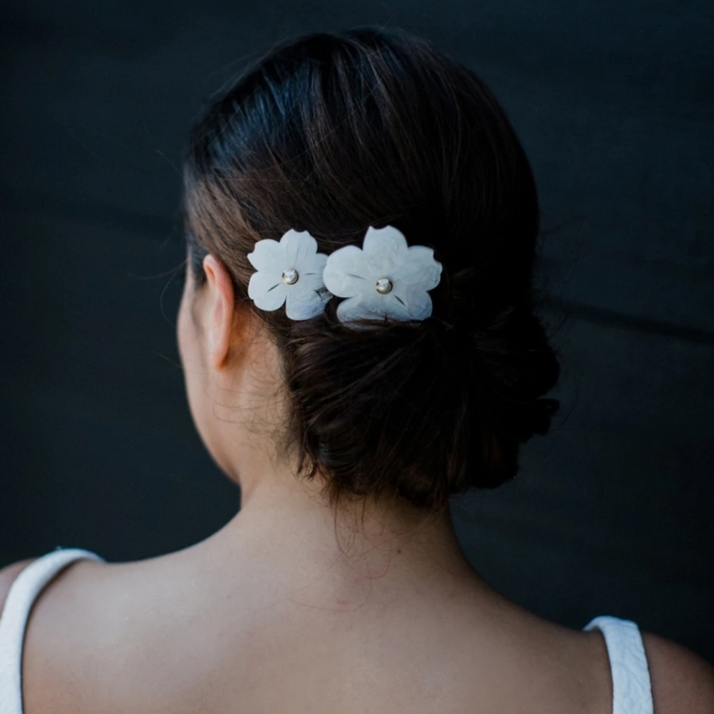 Hushed Commotion Tara Floral Bridal Hairpin Set